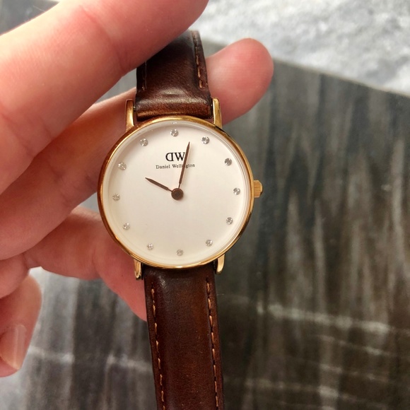 Daniel Wellington Women\'s Watch, Brown, Crystals main image 6